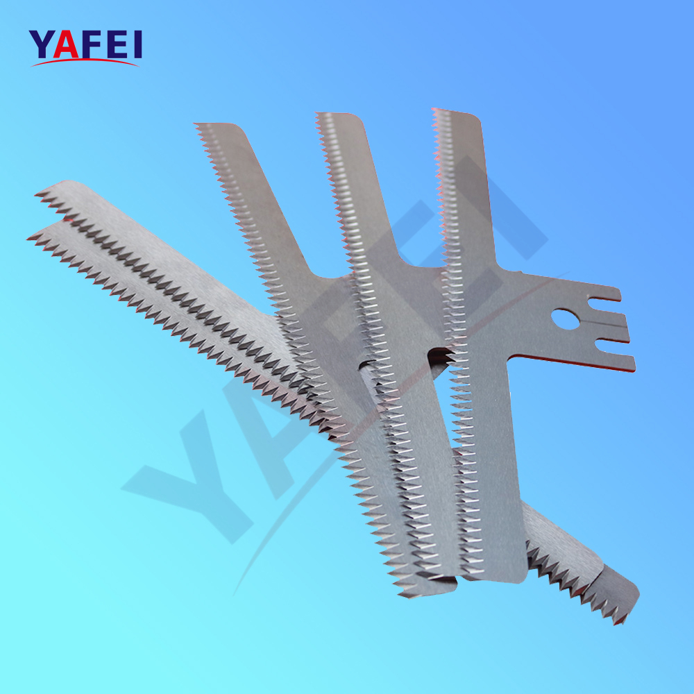 Lâminas dentadas para máquina de selagem de forma e preenchimento vertical